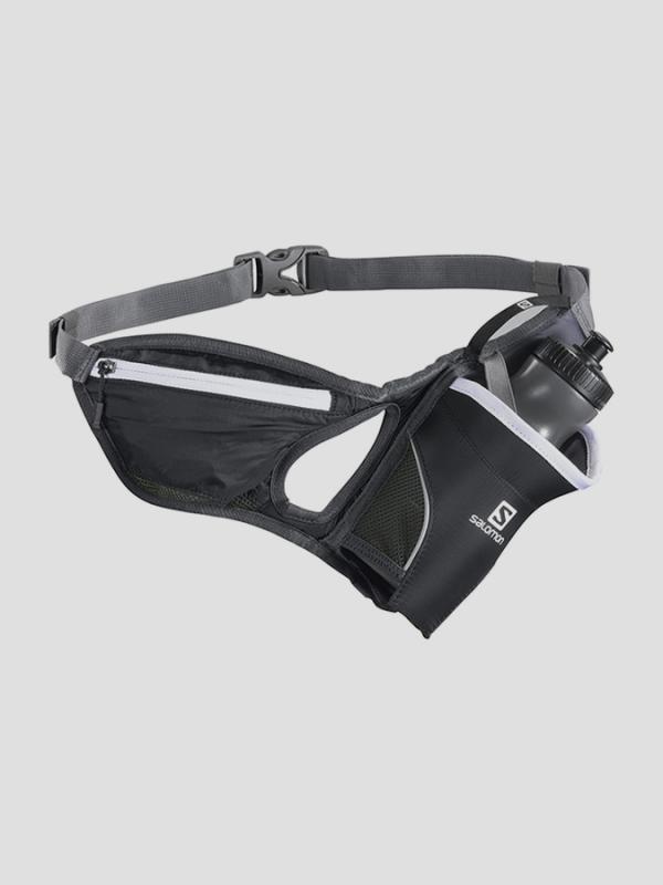 Pásek Salomon HYDRO 45 BELT BLACK/ASPHALT Černá
