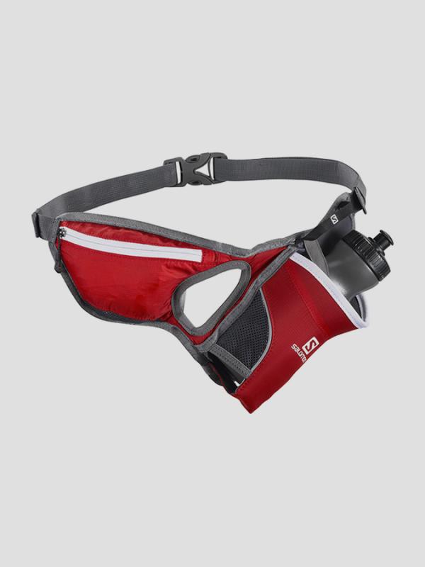 Pásek Salomon HYDRO 45 BELT BRIGHT RED/IRON Červená