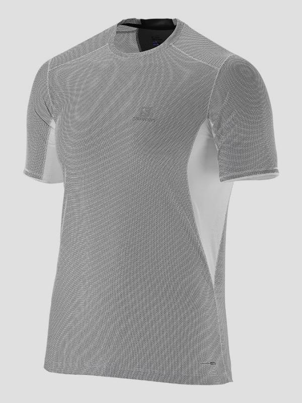Tričko Salomon TRAIL RUNNER SS TEE M White Šedá