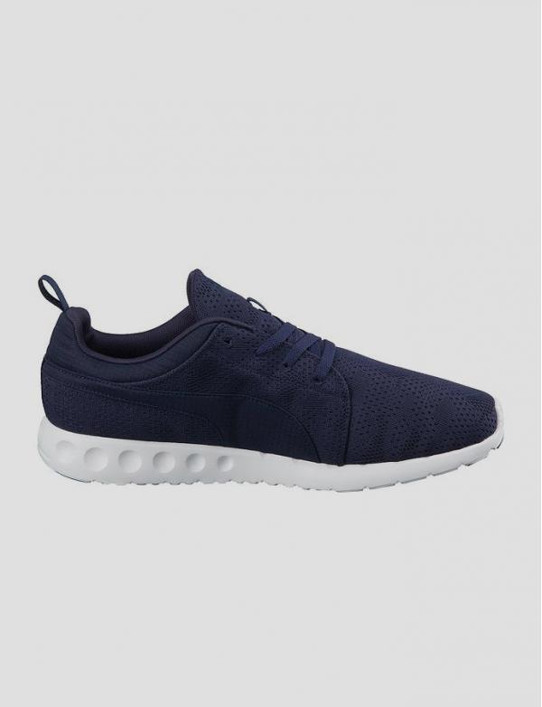 Boty Puma Carson Runner Camo Mesh EEA peacoat-whit Modrá