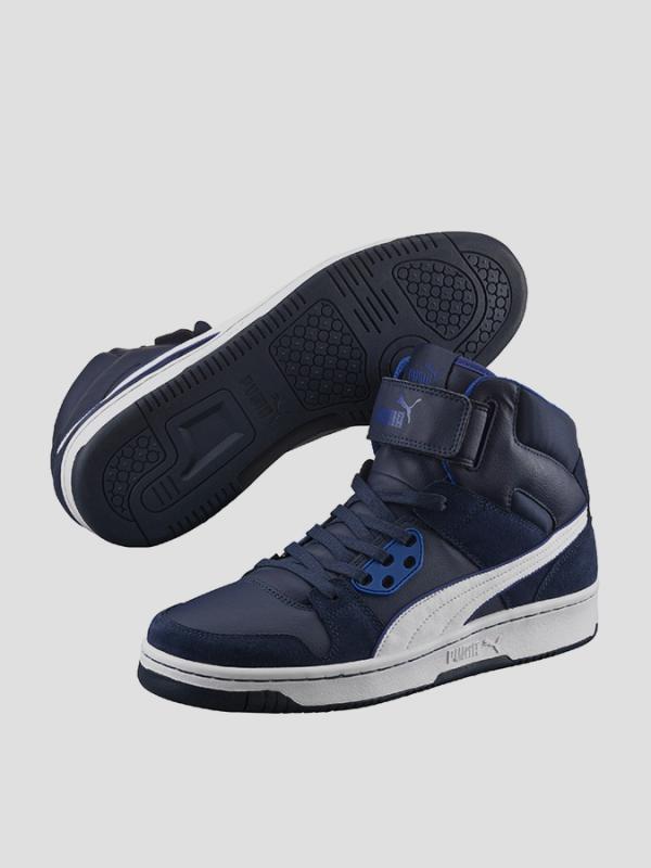Boty Puma  Rebound Street SD Peacoat- Whit Modrá