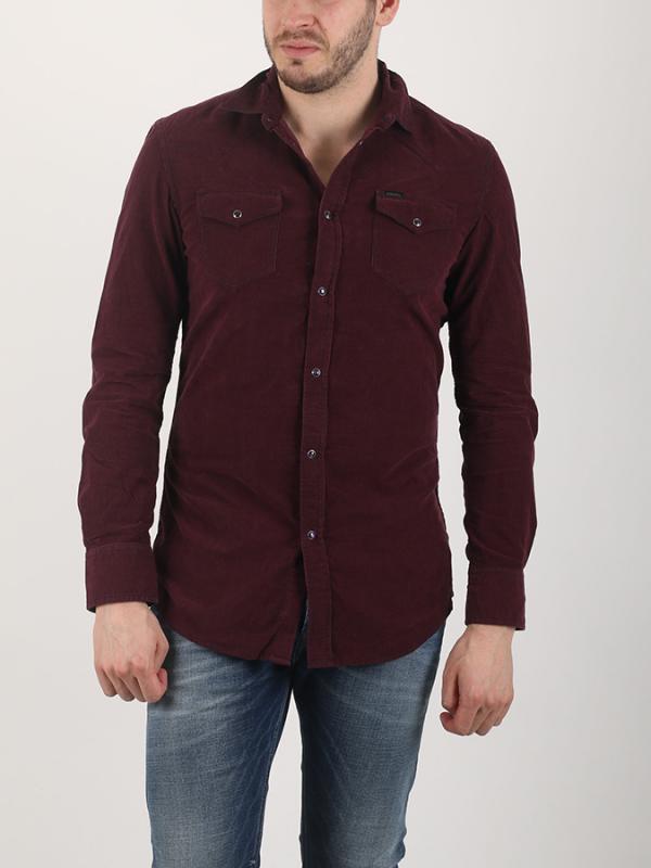 Košile Diesel S-UL CAMICIA Červená