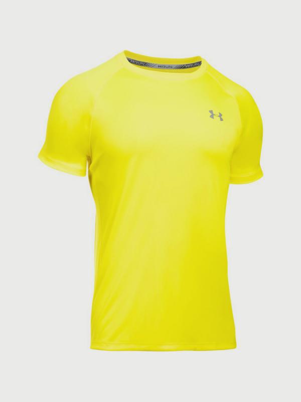 Tričko Under Armour HeatGear Run S/S Tee Žlutá