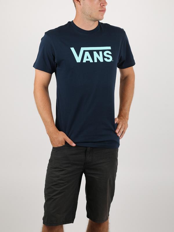 Tričko Vans MN CLASSIC NAVY-AQUA SKY Modrá