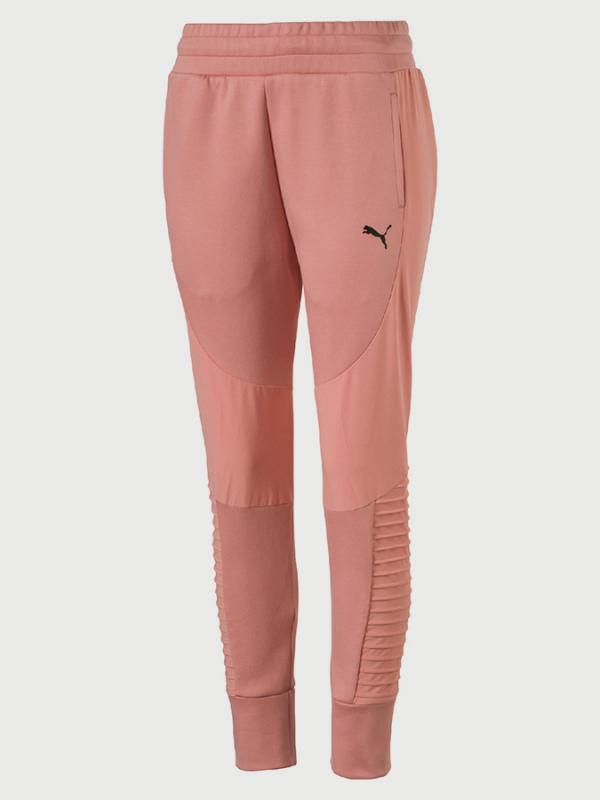 Tepláky Puma EVOSTRIPE Pants Hnědá