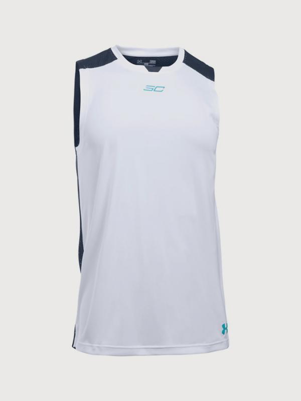 Tílko Under Armour SC30 Threadborne Sleeveless Bílá