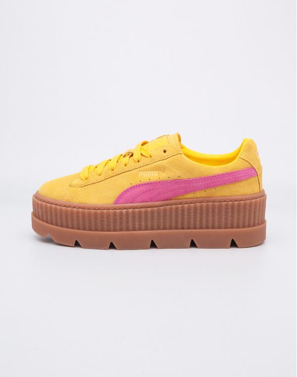 Puma Fenty Cleated Creeper Suede Lemon - Carmine - Vanilla Ice 41