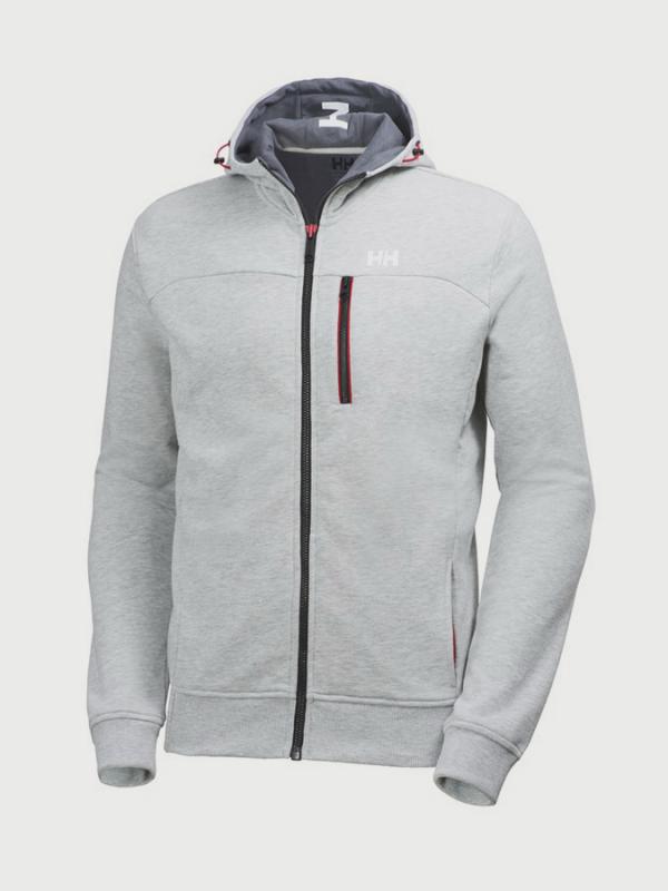Mikina Helly Hansen Crew Fz Hoodie Šedá