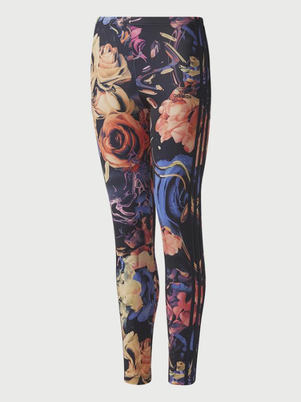 Legíny adidas Originals J ROSE LEGG AOP Barevná