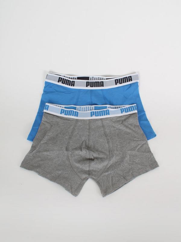 Boxerky Puma Basic Boxer 2 Pack blue-grey Barevná
