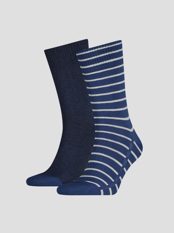 Ponožky LEVI'S 168SF REGULAR CUT STRIPE 2 Pack Barevná