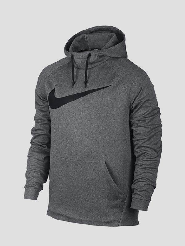 Mikina Nike M NK THRMA HOODIE CARBON SWSH Barevná