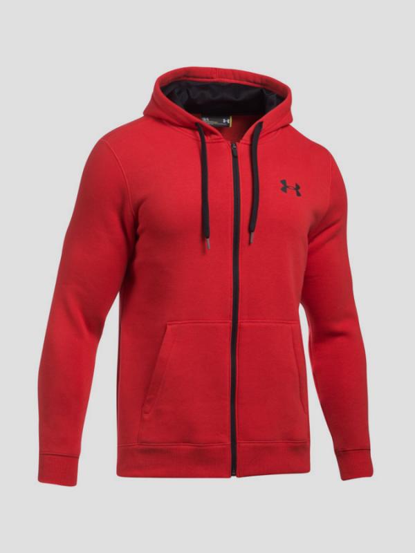 Mikina Under Armour Rival Fitted Full Zip Červená