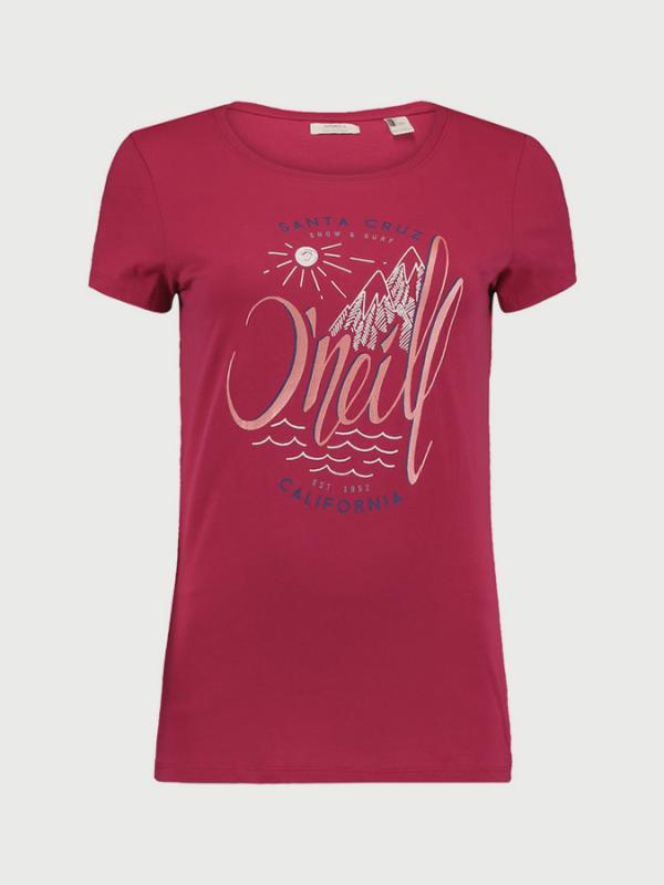 Tričko O´Neill LW Echo Lake Logo T-Shirt Červená