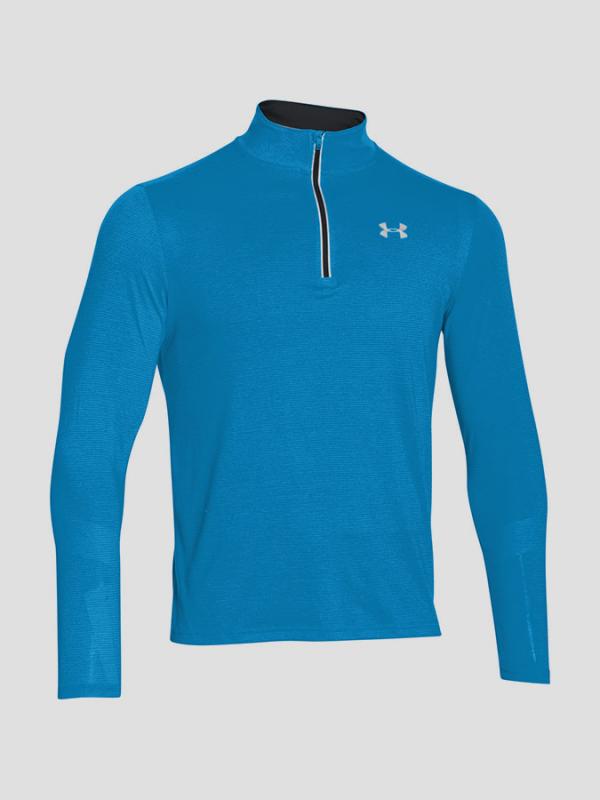 Tričko Under Armour Streaker 1/4 Zip Modrá