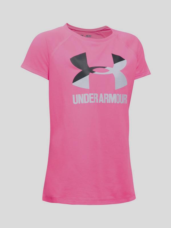 Tričko Under Armour Solid Big Logo SS T Růžová