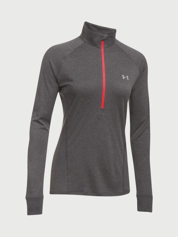 Tričko Under Armour Tech 1/2 Zip Šedá