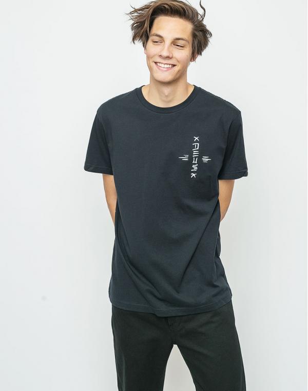 Logo tee Deus Ex Machina Caviar black