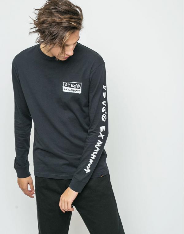 Logo tee Deus Ex Machina Town Black
