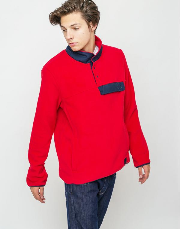 Herschel Supply Fleece Pull Over Red/Peacoat M