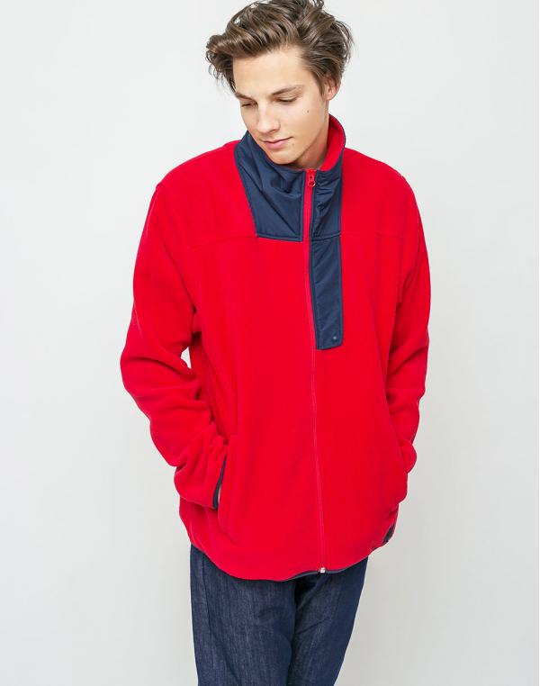 Herschel Supply Fleece Zip Up Red/Peacoat M