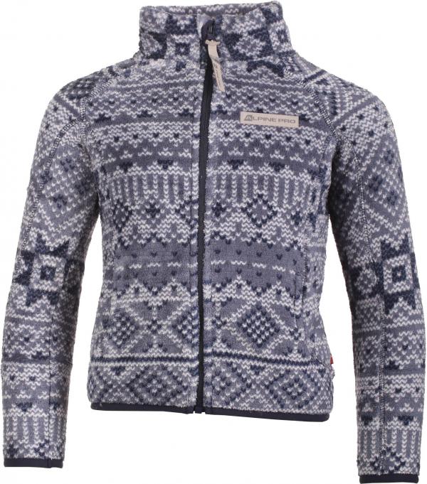 ALPINE PRO ELKINI 3 MODRÁ / TYRKYSOVĚ MODRÁ Dětská Mikina 140-146