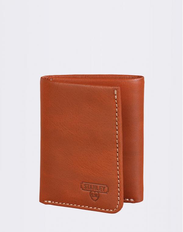 W & W Leather Tri Fold STA039