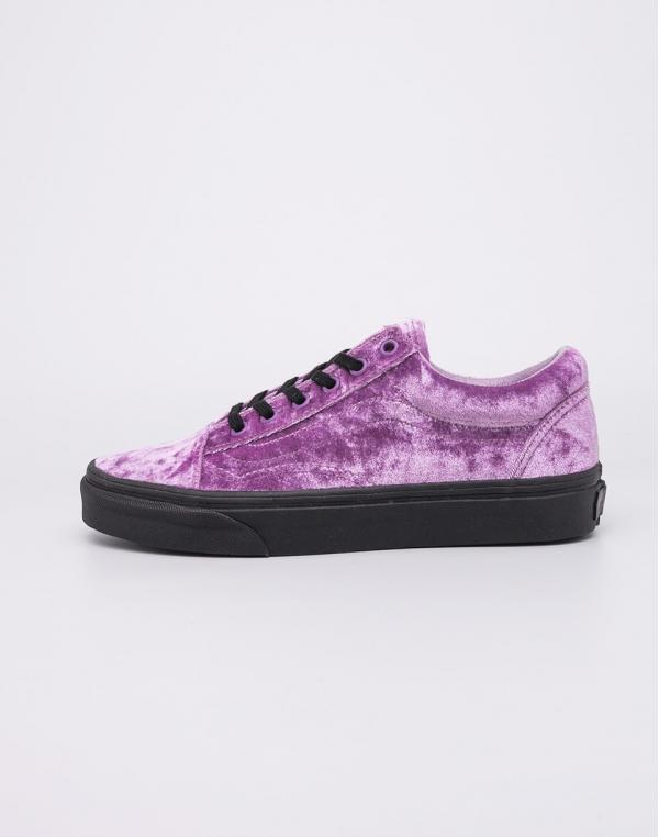 Sneakers - tenisky Vans Old Skool (Velvet) Sea Fog/Black