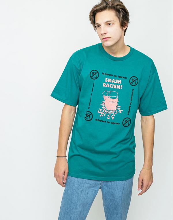 Obey Smash Racism Teal M