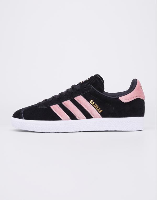 Sneakers - tenisky Adidas Originals Gazelle Velvet Black/ Raw Pink /FTW WHITE