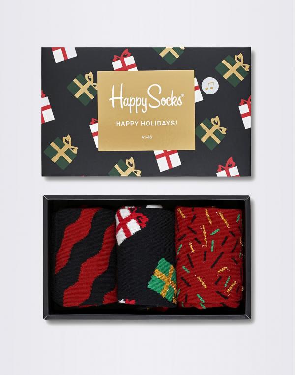 Happy Socks Singing Holiday Socks Gift Box XMAS08-7001 36-40