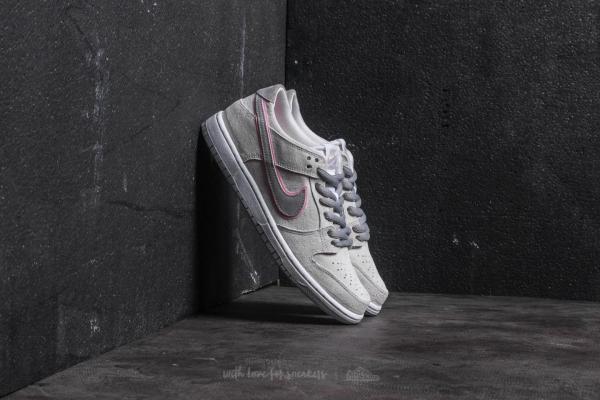 Nike SB Zoom Dunk Low Pro IW White/ Perfect Pink-Flt Silver
