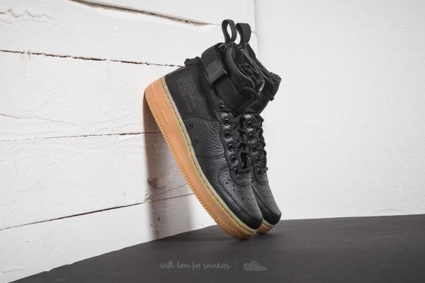Nike W SF Air Force 1 Mid Black/ Black-Gum Light Brown