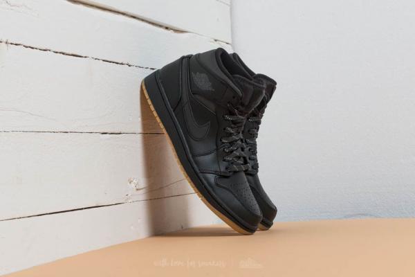 Air Jordan 1 Mid Winterized Black/ Anthracite-Gum Yellow