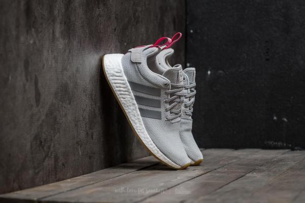adidas NMD_R2 W Primeknit Grey Two/ Grey Three/ Shock Pink