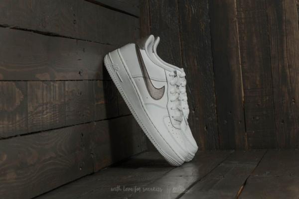Nike Air Force 1 (GS) Summit White/ Metallic Pewter