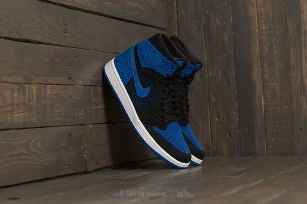 Air Jordan 1 Retro Hi Flyknit Black/ Game Royal-White