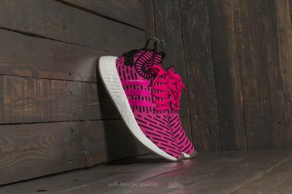 adidas NMD_R2 Primeknit Shock Pink/ Shock Pink/ Core Black