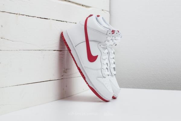 Nike Dunk Hi White/ Gym Red