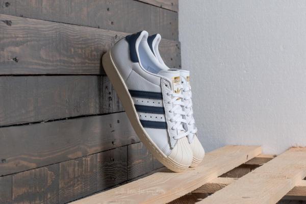 adidas Superstar 80s Ftw White/ Trace Blue/ Grey Two