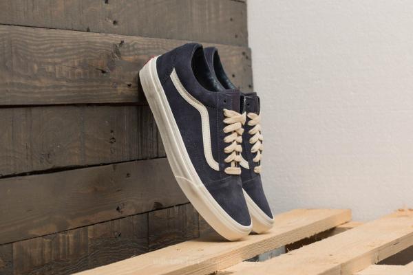 Vans Old Skool (Herringbone Lace) Navy/ Marshmallow