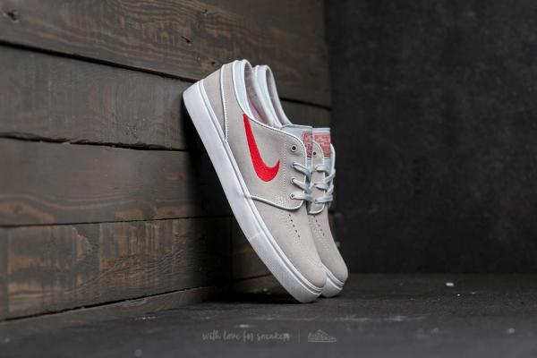 Nike Zoom Stefan Janoski Pure Platinum/ University Red