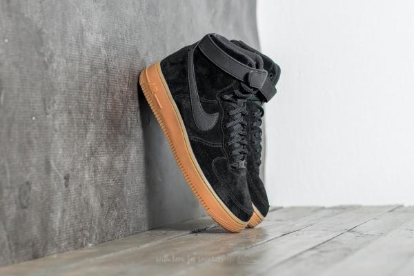 Nike Wmns Air Force 1 Hi SE Black/ Black-Gum Med Brown