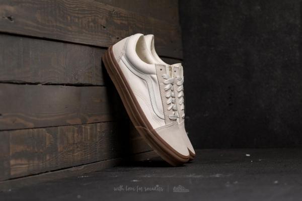 Vans Old Skool (Suede/ Canvas) White/ Gum