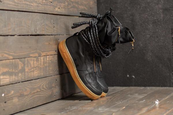 Nike W SF Air Force 1 Hi Black/ Black-Gum Light Brown