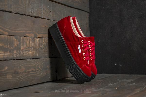 Superga 2790 Velvet W Dk Red