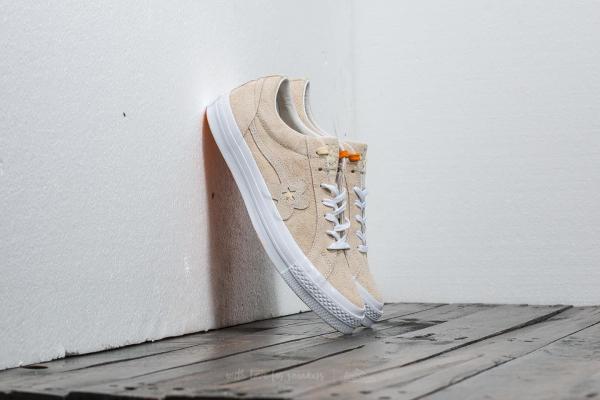 Converse x Tyler The Creator One Star Golf Le Fleur Ox Vanilla/ Vanilla/ White