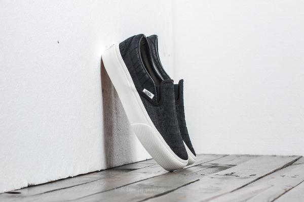 Vans Classic Slip-On Platform (Embossed) Black/ Blanc De Blac