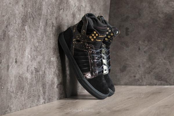 Supra Skytop Black/ Gold/ Black