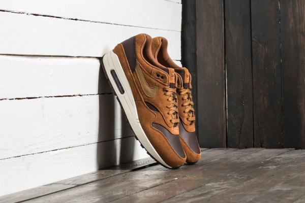 Nike Air Max 1 Premium Leather Ale Brown/ Golde Beige